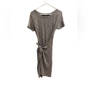 Lucky Brand Heathered Gray Midi Dress